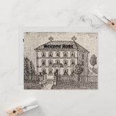 不動産仲介業者サンキューヴィンテージハウススケッチ実在エテート カード (正面/裏面インサイチュ)