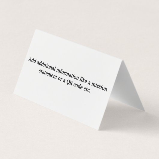 不動産仲介業者シンプルグレイホワイト私たちホー買ズ折畳み 名刺 (裏面)