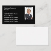 不動産仲介業者シンプルフォト名刺 名刺 (正面/裏面)