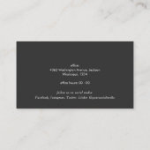 不動産仲介業者シンプルモダンプロフェッショナルQRコード写真 名刺 (裏面)