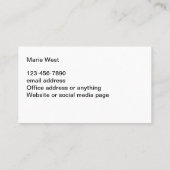 不動産仲介業者シンプル販売テーマ名刺販売 名刺 (裏面)