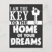 不動産仲介業者デザイン鍵トゥザホームオブユアドリーム ポストカード (正面)
