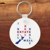 不動産仲介業者ニュージーランドロ実在ゴ領域 キーホルダー (正面)