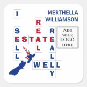 不動産仲介業者ニュージーランドロ実在ゴ領域 スクエアシール (正面)