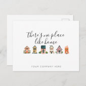 不動産仲介業者ニューホームオーナーマーケティング実在エステート ポストカード (正面/裏面)