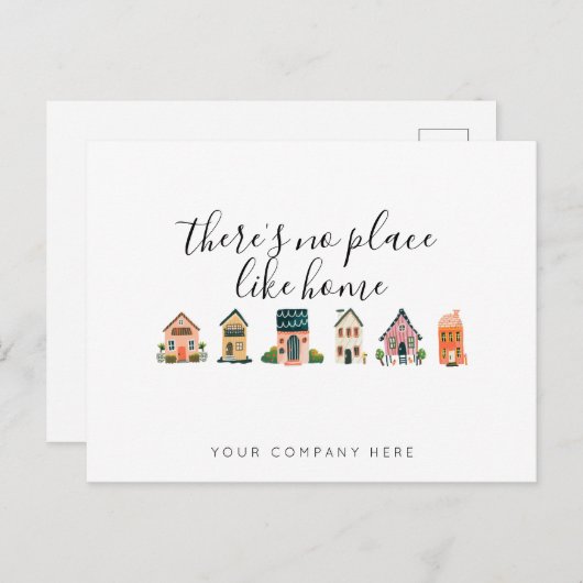 不動産仲介業者ニューホームオーナーマーケティング実在エステート ポストカード (正面/裏面)