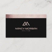 不動産仲介業者ハウスロゴバラ金ゴールドグリッター 名刺 (正面)