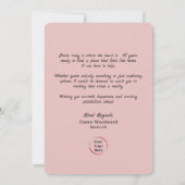 不動産仲介業者ハッピーバレンタインデー | ホームはハート カード (裏面)