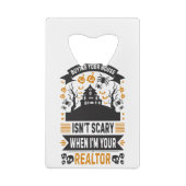 不動産仲介業者ハロウィン実在エステートエージェントブローカー クレジットカード栓抜き (裏面)