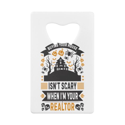 不動産仲介業者ハロウィン実在エステートエージェントブローカー クレジットカード栓抜き (裏面)