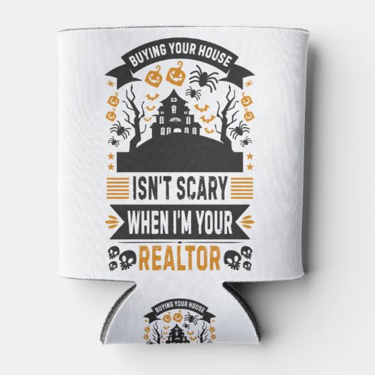 不動産仲介業者ハロウィン実在- Estate Agent Broker 缶クーラー (正面)