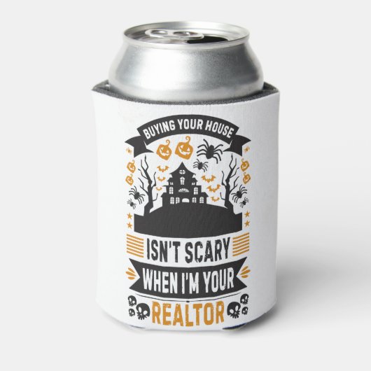 不動産仲介業者ハロウィン実在- Estate Agent Broker 缶クーラー (缶裏面)