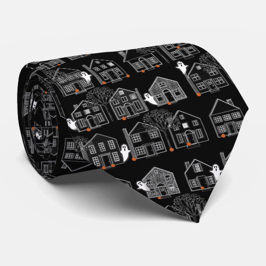 不動産仲介業者ハロウィーン ネクタイ (ロール)