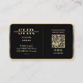 不動産仲介業者フェイククラウン金ゴールド鍵トリムモーゲージモダン 名刺 (裏面)