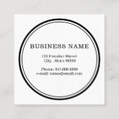 不動産仲介業者ブランディングとスタンプツリーハウス スクエア名刺 (裏面)