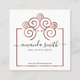 不動産仲介業者ブランディングとツリーハウスインバラ金ゴールド スクエア名刺