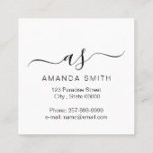 不動産仲介業者ブランディングとハウスイン金ゴールド スクエア名刺 (裏面)