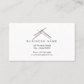 不動産仲介業者ブランディングにおけるハスルーフ付バラ金ゴールド 名刺 (裏面)