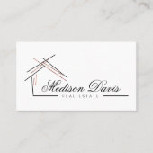 不動産仲介業者ブランディングハウスインバラ金ゴールド 名刺 (正面)