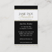 不動産仲介業者ブローカ実在ーエージェント金ゴールドスクリプト 名刺 (裏面)