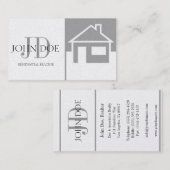 不動産仲介業者プラチナ家かモノグラム 名刺 (正面/裏面)