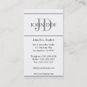 不動産仲介業者プラチナ家かモノグラム 名刺 (裏面)