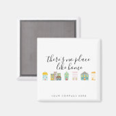 不動産仲介業者プロモホーム マグネット (正面/裏面)