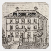 不動産仲介業者プロモーションハウスバイヤヴィンテージウェルカムホーム スクエアシール (正面)