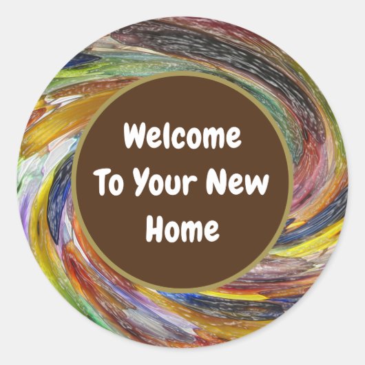 不動産仲介業者プロモーションブライトレトロスワール実在エテート ラウンドシール (正面)