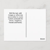 不動産仲介業者ホリデーカード ポストカード (裏面)