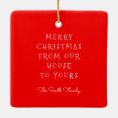 不動産仲介業者ホリデーギフト セラミックオーナメント (裏面)