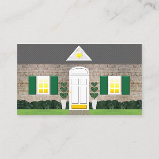 不動産仲介業者ホワイトウォッシュブリックハウス写真 名刺 (裏面)