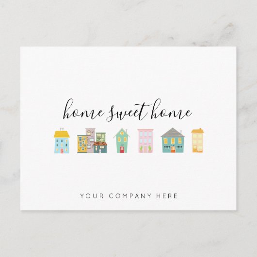 不動産仲介業者ホームスイートホームプロモーション  ポストカード (正面)