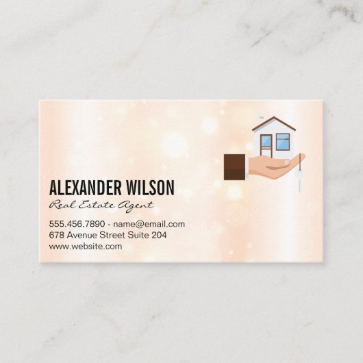 不動産仲介業者ホールディングハウス鍵 名刺 (正面)