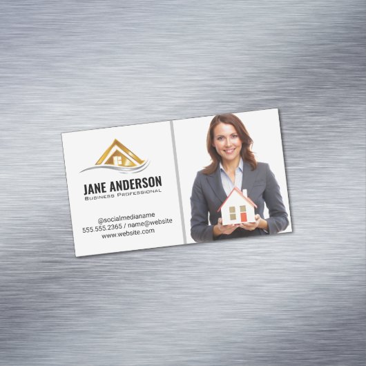 不動産仲介業者ホールディングホーム | ビジネスウーマン マグネット名刺 (インサイチュ)