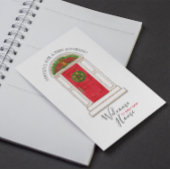 不動産仲介業者マーケティングウェルカムホームレッドドアパイナップル 案内ポストカード