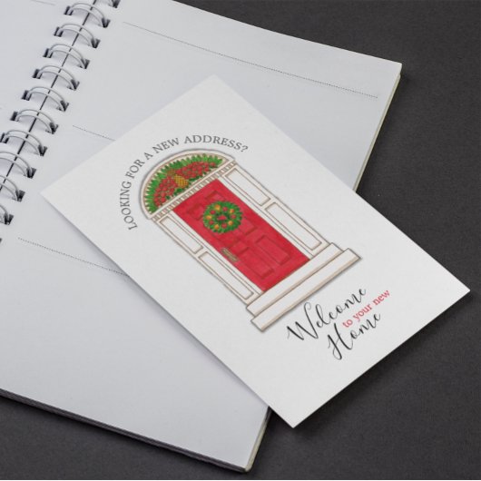 不動産仲介業者マーケティングウェルカムホームレッドドアパイナップル 案内ポストカード