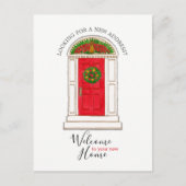 不動産仲介業者マーケティングウェルカムホームレッドドアパイナップル 案内ポストカード (正面)