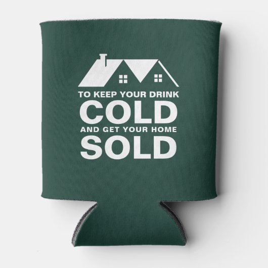 不動産仲介業者マーケティングクライアント実在ギフトエステートプロモーション 缶クーラー (正面)