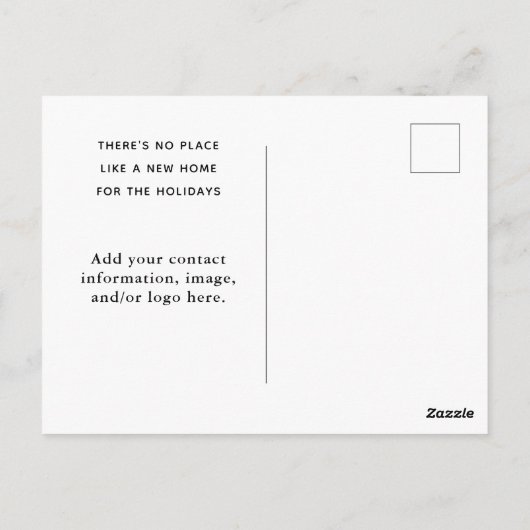 不動産仲介業者マーケティングホリデーカード ポストカード (裏面)