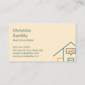 不動産仲介業者ミニマルデザイン 名刺 (裏面)