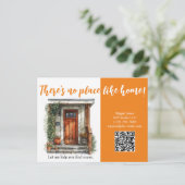 不動産仲介業者メーラー実在エステートマーケティングはがき ポストカード (スタンド正面)