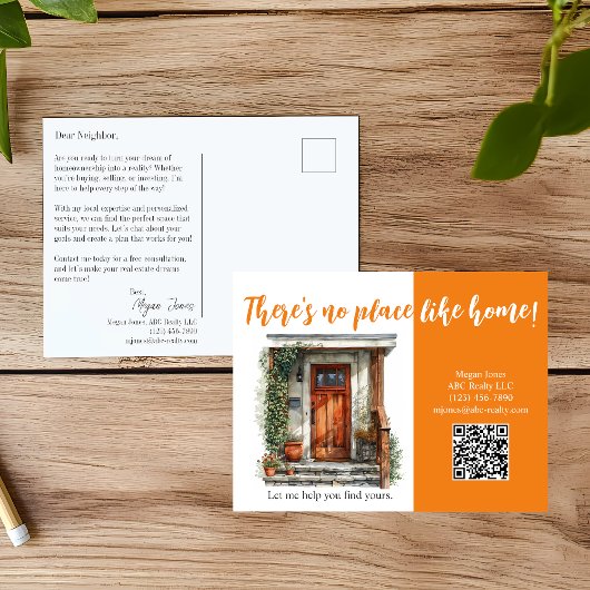 不動産仲介業者メーラー実在エステートマーケティングはがき ポストカード