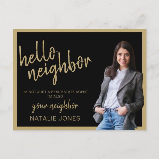 不動産仲介業者メーラー実在エステートマーケティング農業こんにちは ポストカード (正面)