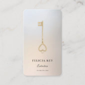 不動産仲介業者モダンモノグラム実在エステートシルバーQR 名刺 (正面)