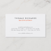 不動産仲介業者モダン又は弁護士名刺 名刺 (裏面)