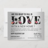 不動産仲介業者モダン農業プロモーションバレンタインデー シーズンカード (正面)