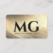 不動産仲介業者モーゲージエレガントブラック金ゴールドマーケティング 名刺 (正面)