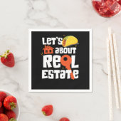 不動産仲介業者レッツタコ実在エテート スタンダードカクテルナプキン (インサイチュ)