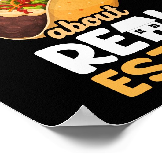 不動産仲介業者レッツタコ実在エテート ポスター (角)